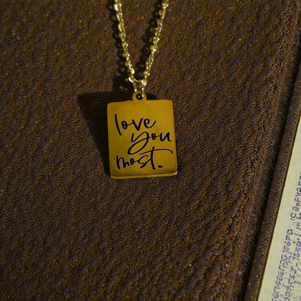 Rectangle Charm Necklace
