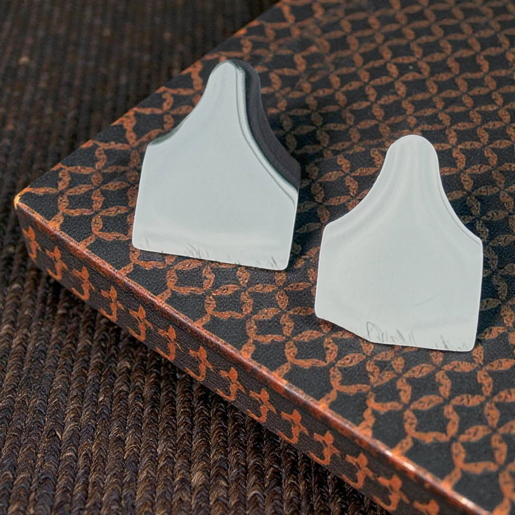 Cow Tag Earrings