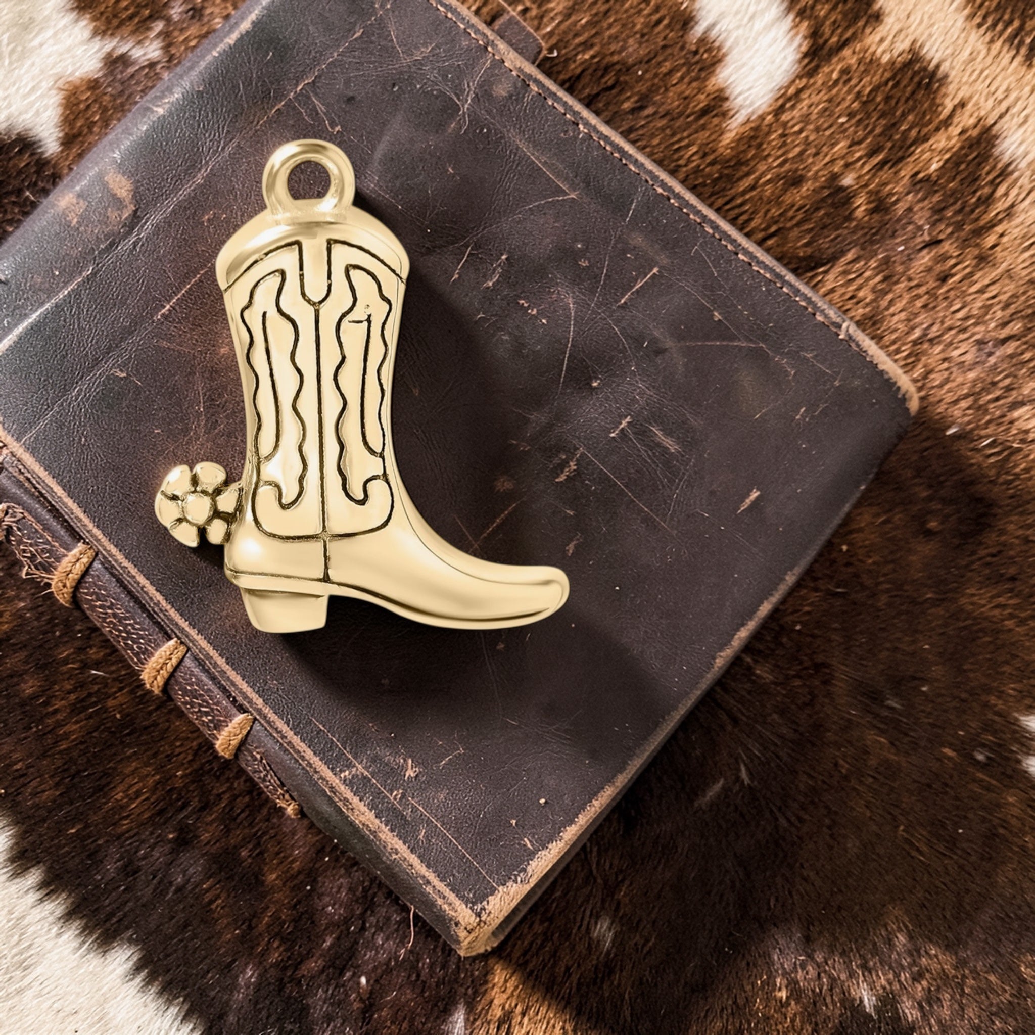 (#13) - Spur Cowboy Boot Charm
