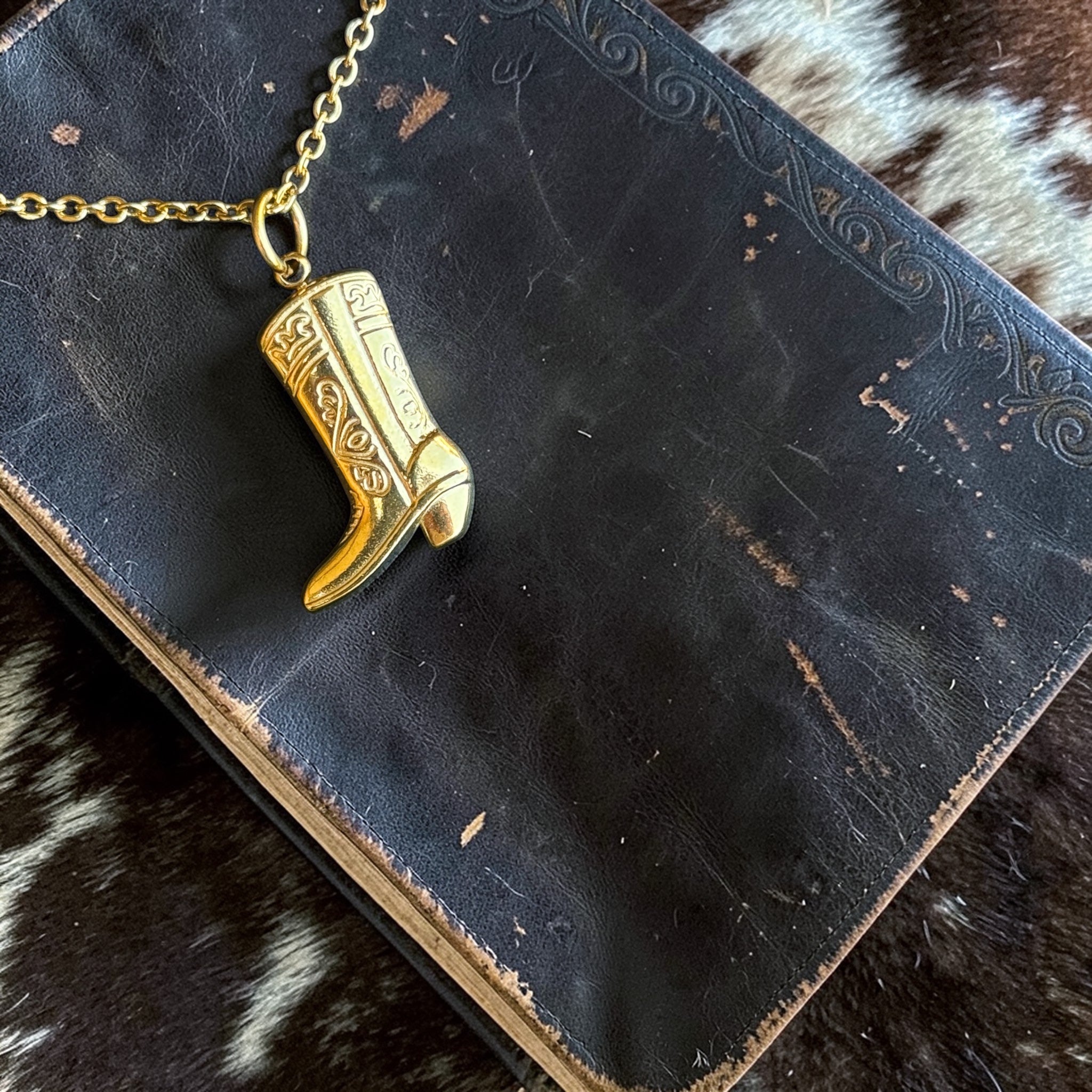 Cowgirl Boot Necklace