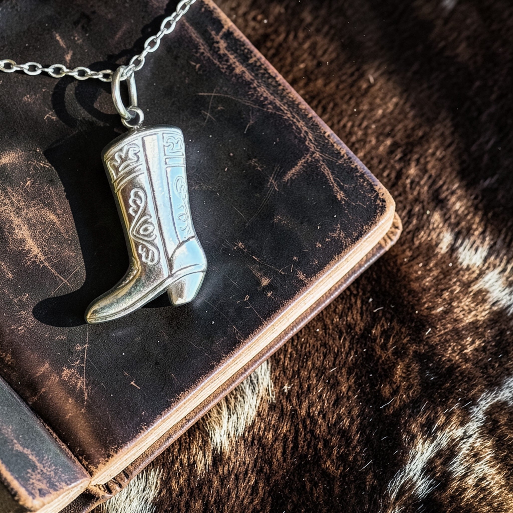 Cowgirl Boot Necklace