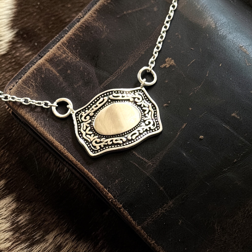 Belt Buckle Necklace