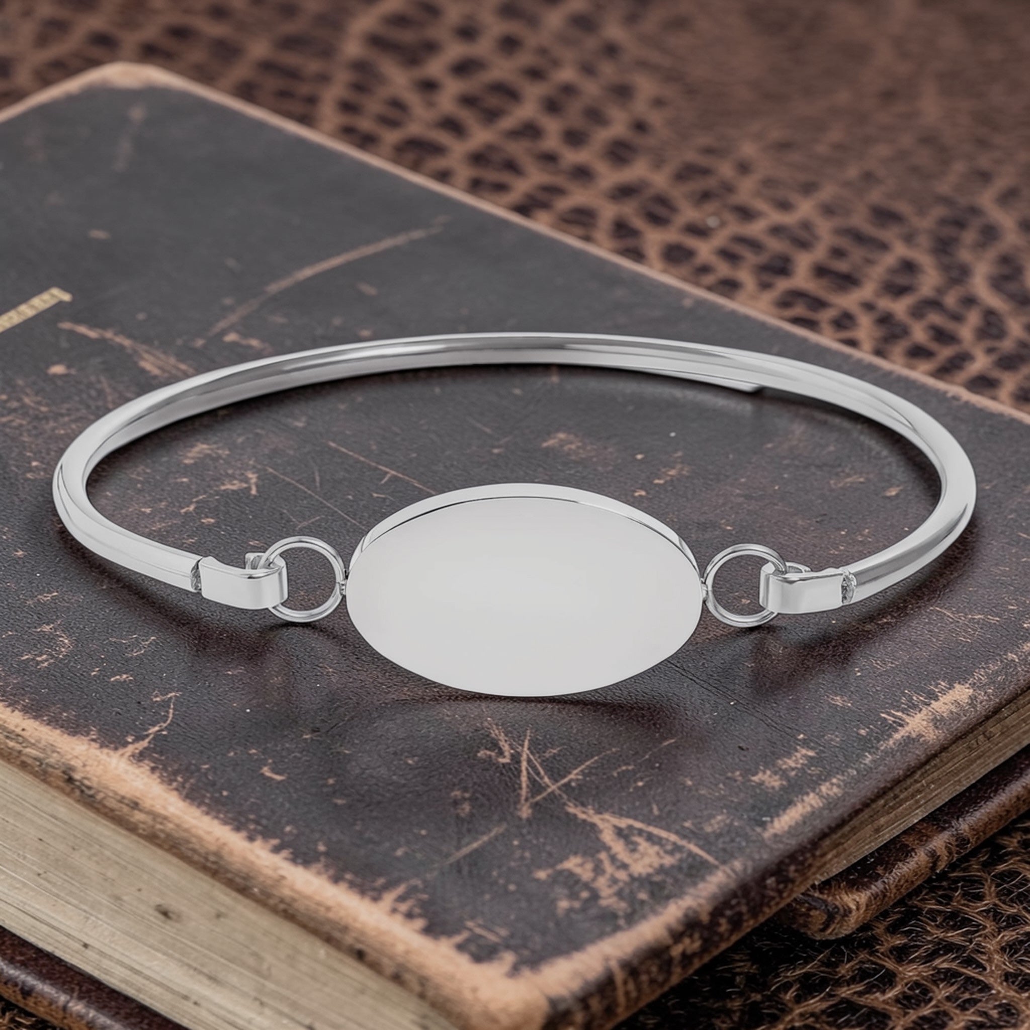 Oval Bangle Bracelet