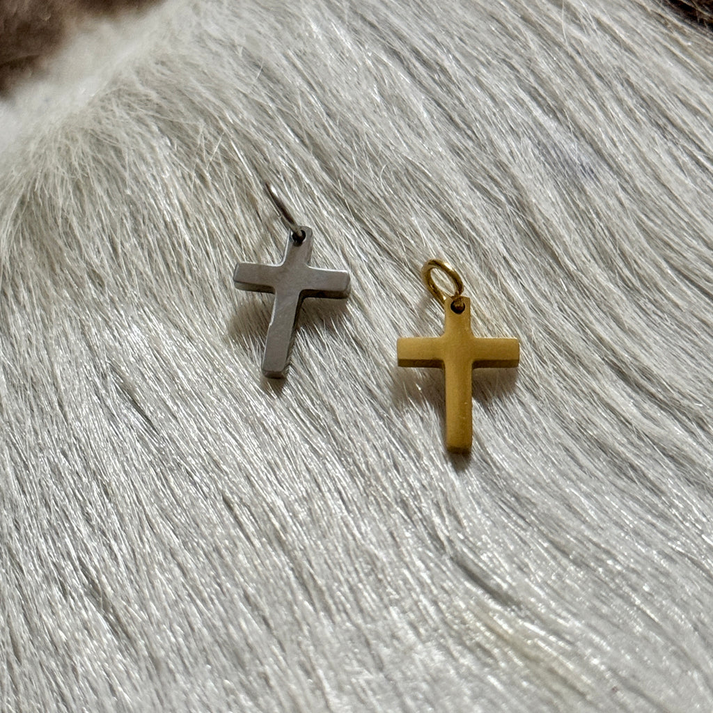 (#15) - Mini Cross Charm