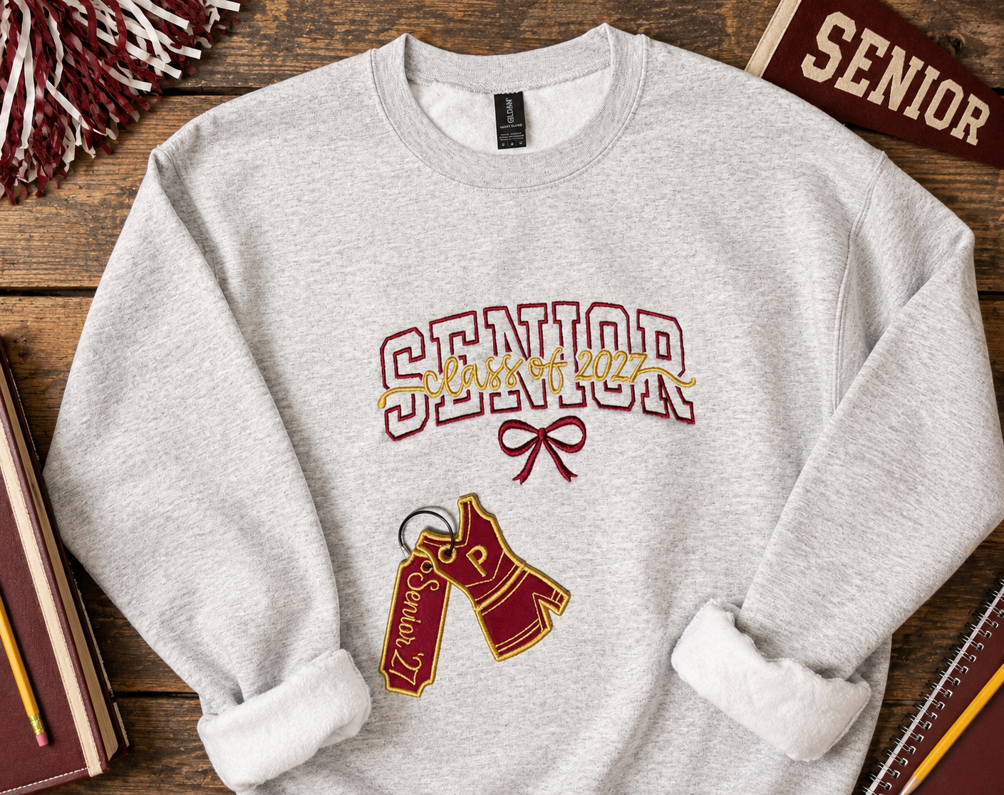 Senior 2027 -  Embroidered Sweatshirt