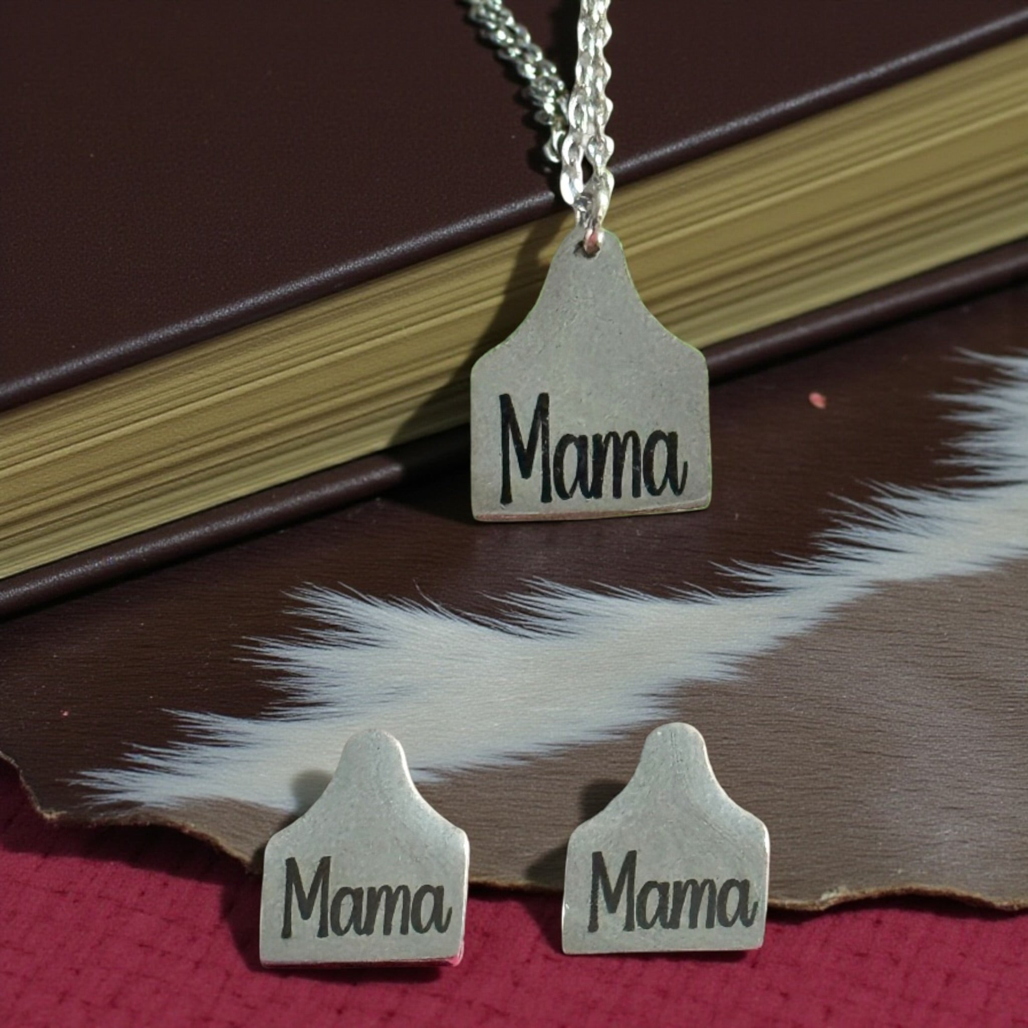 Cow Tag Earrings