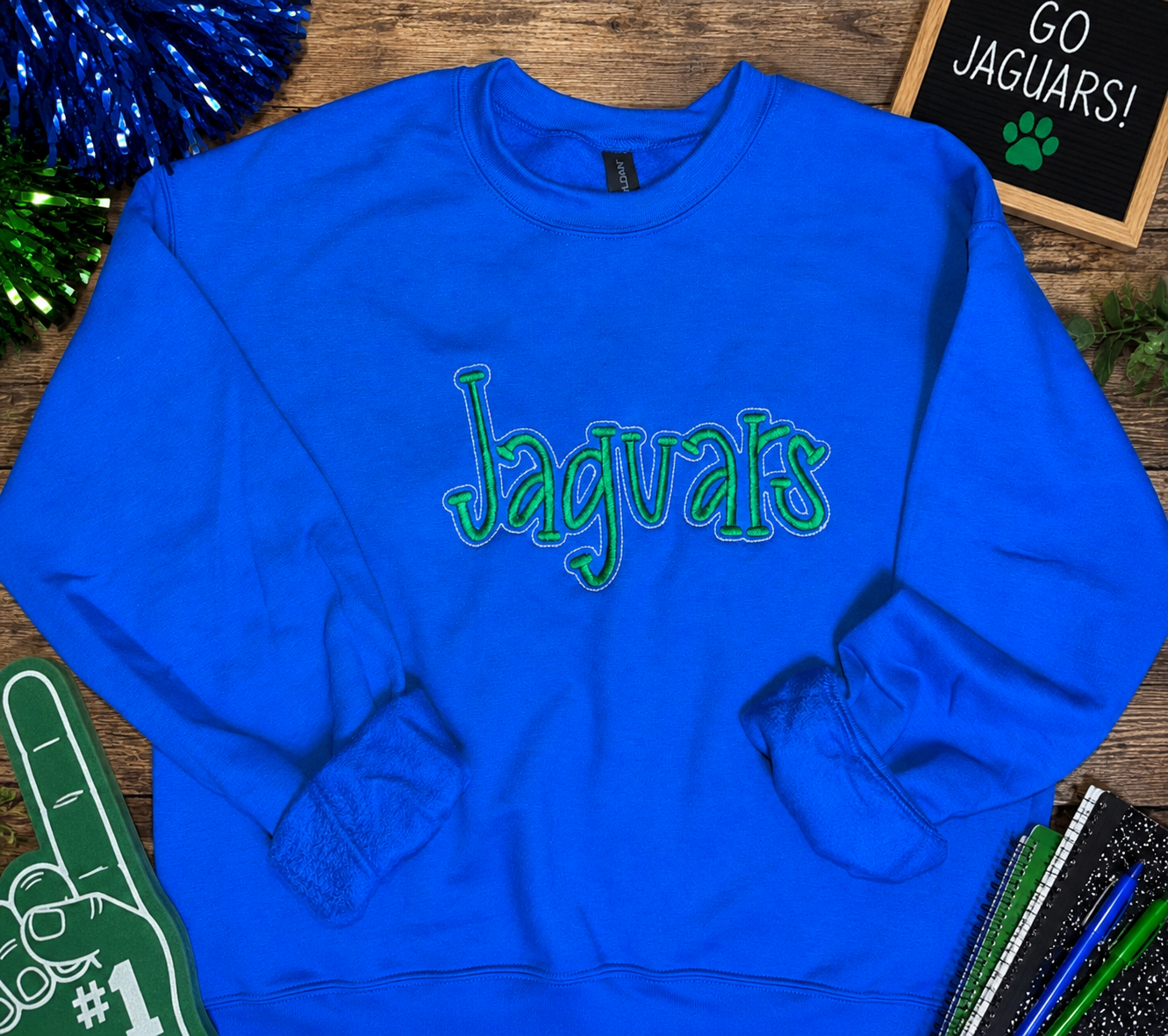 Jaguars Outline Embroidered Sweatshirt