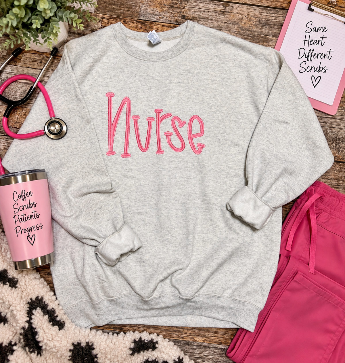 Nurse Embroidered Sweatshirt