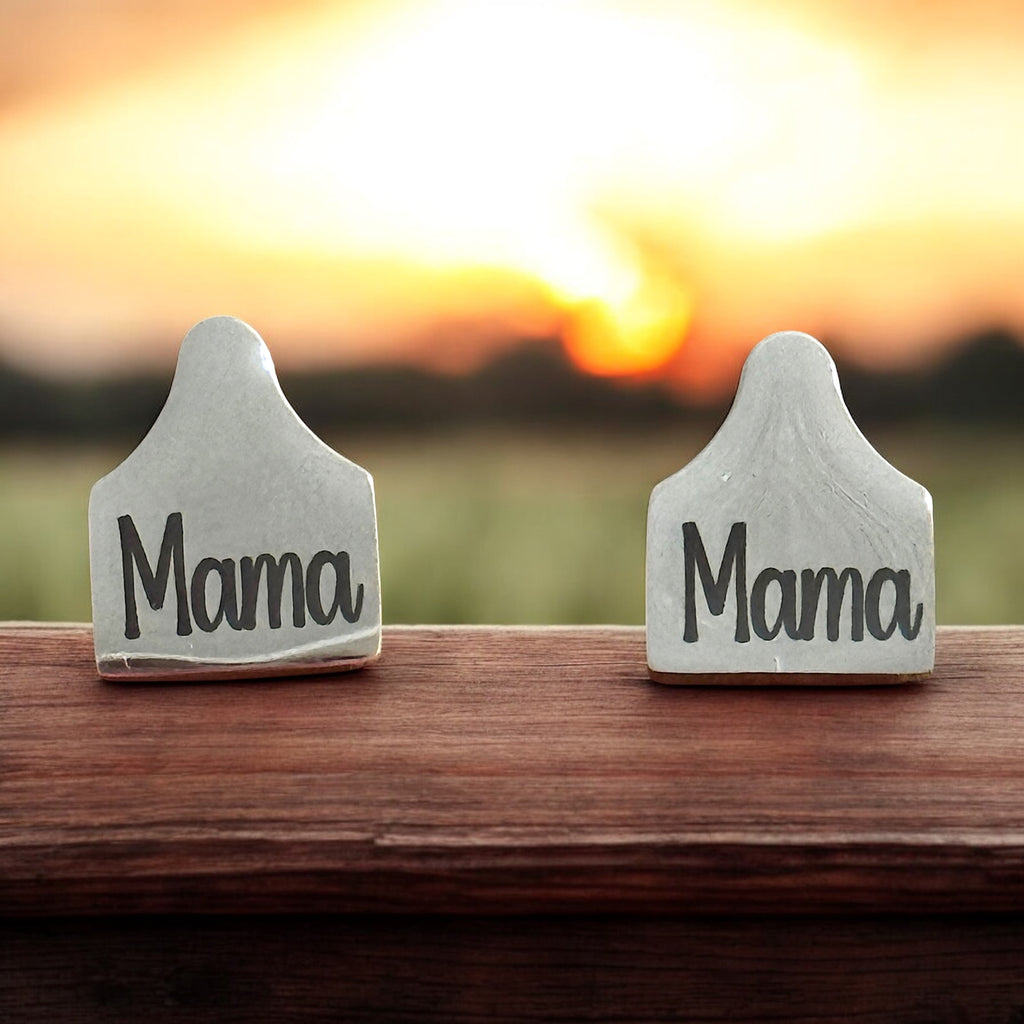 Cow Tag Earrings