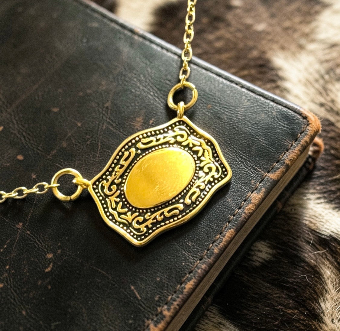 Belt Buckle Necklace