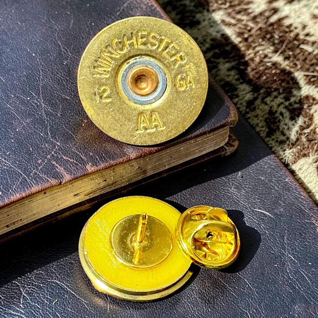 12 Gauge Shotgun Shell Hat Pin