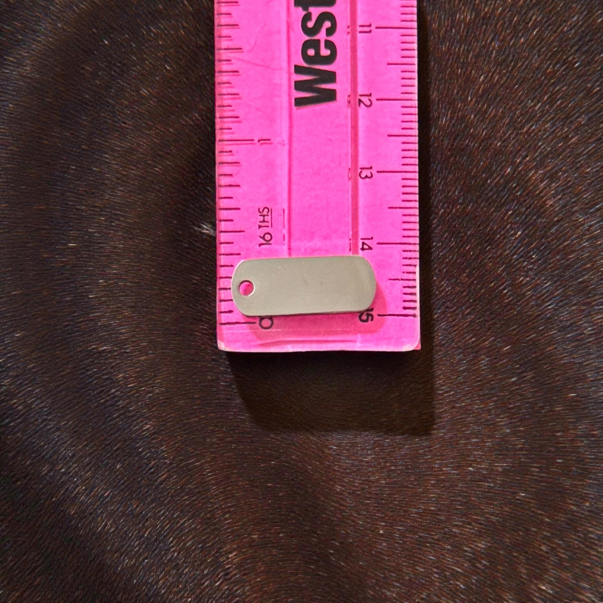 (#11) - Square Oval Bar Charm (20mm x 8mm)