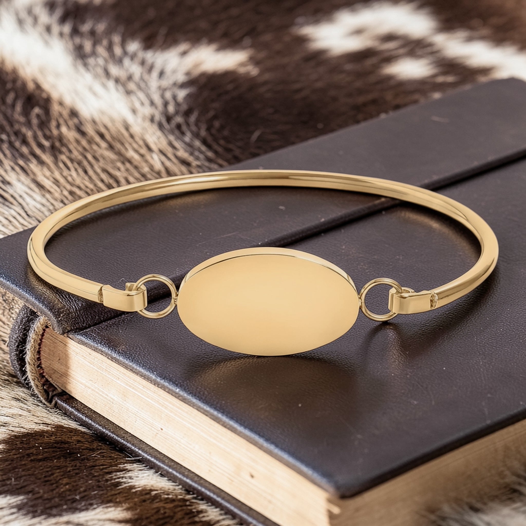 Oval Bangle Bracelet