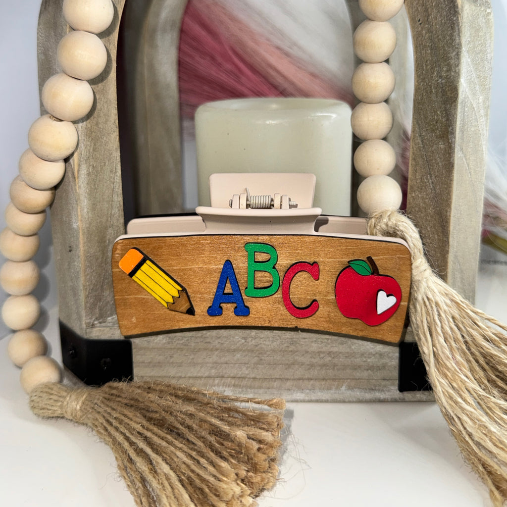 ABC Teacher Hair Clip