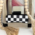 Checkered Flag Hair Clip