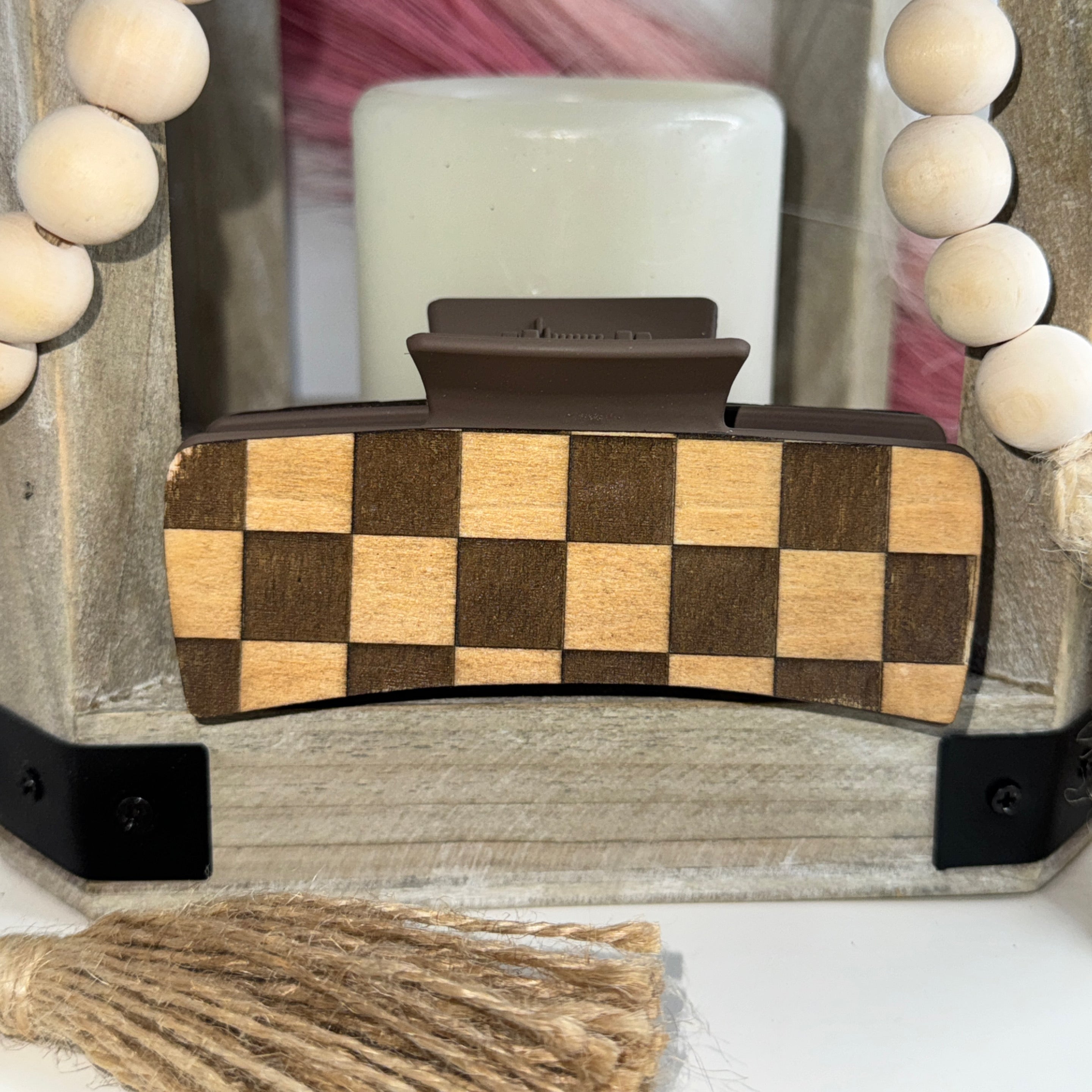 Tan Checkered Flag