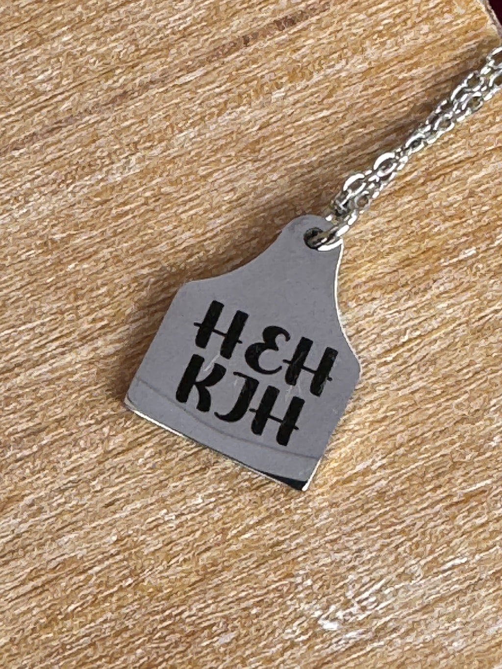 Cow Tag Necklace