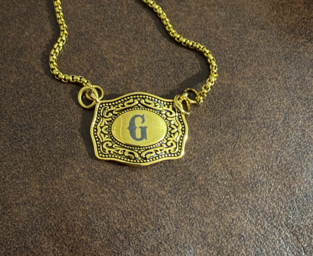 Belt Buckle Necklace
