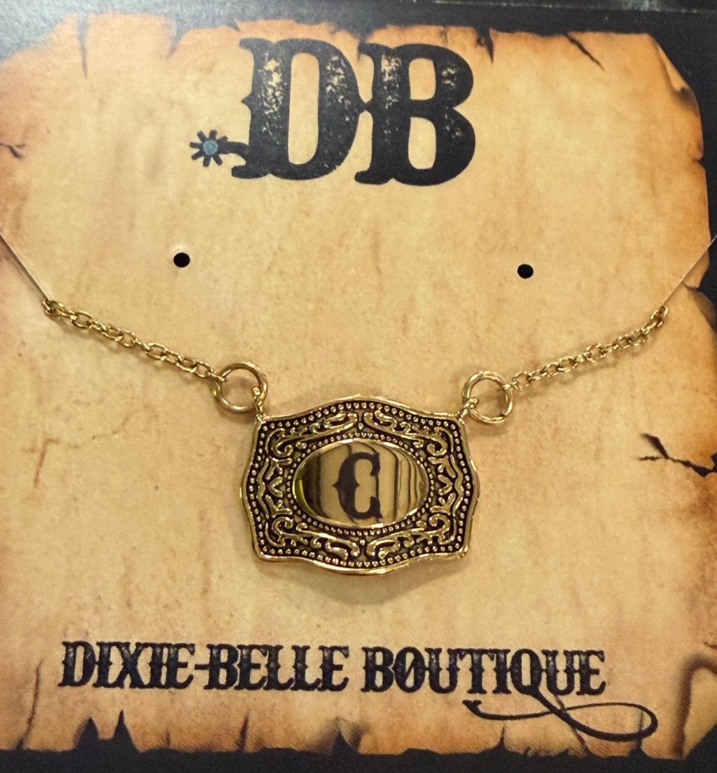 Belt Buckle Necklace