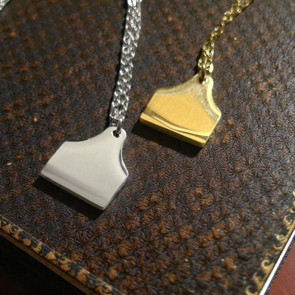 Cow Tag Necklace