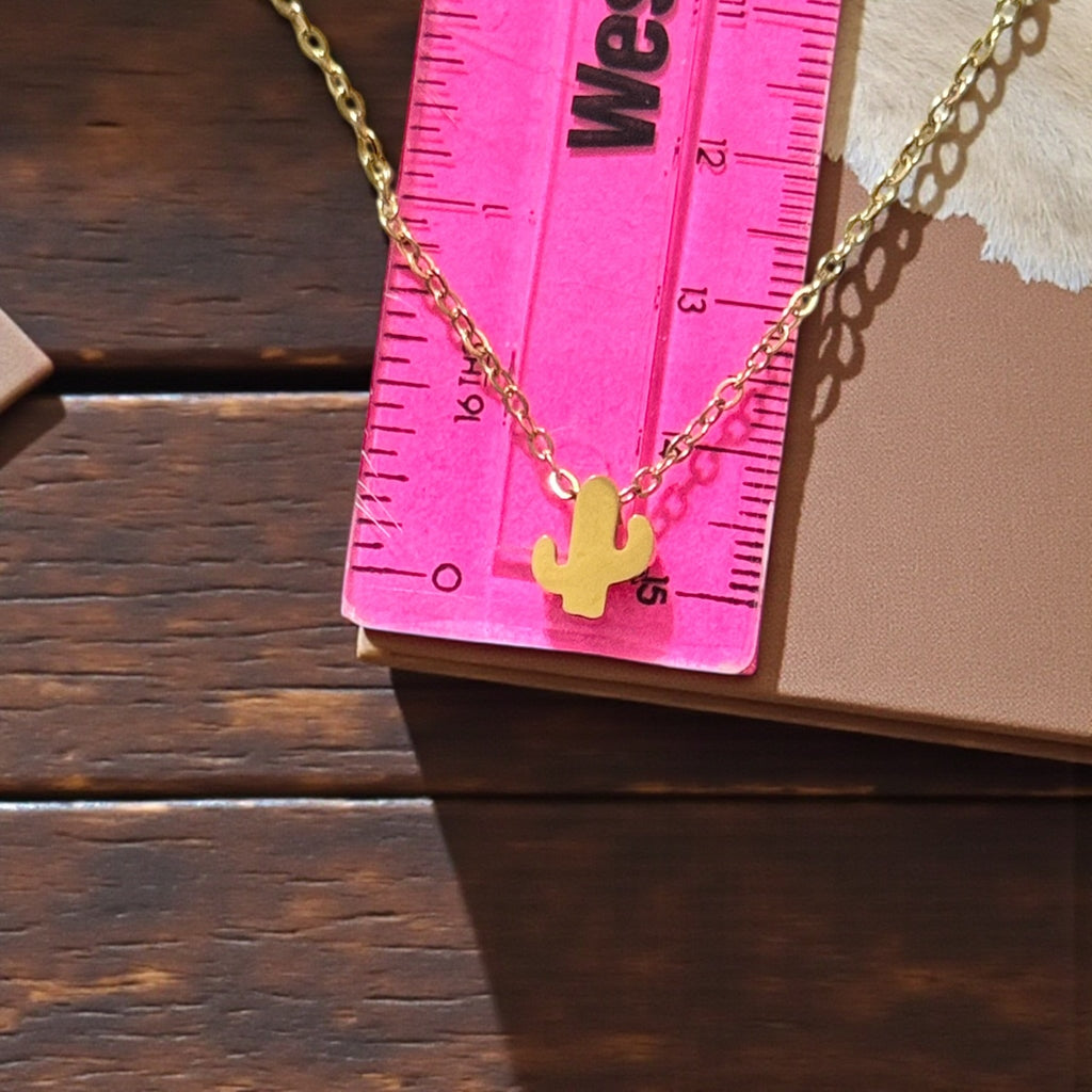 Mini Cactus Slide Necklace