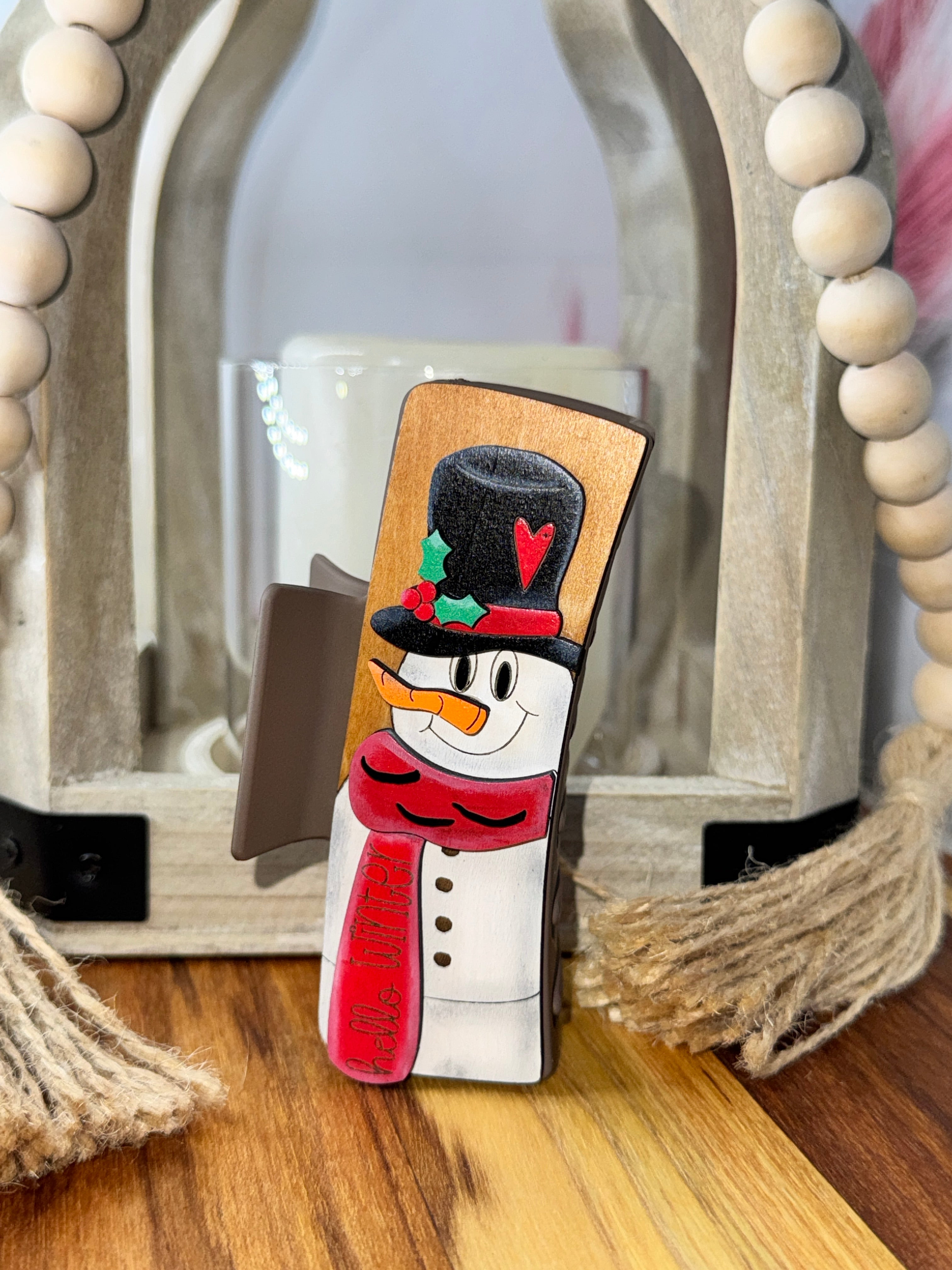 Snowman Hair Clip