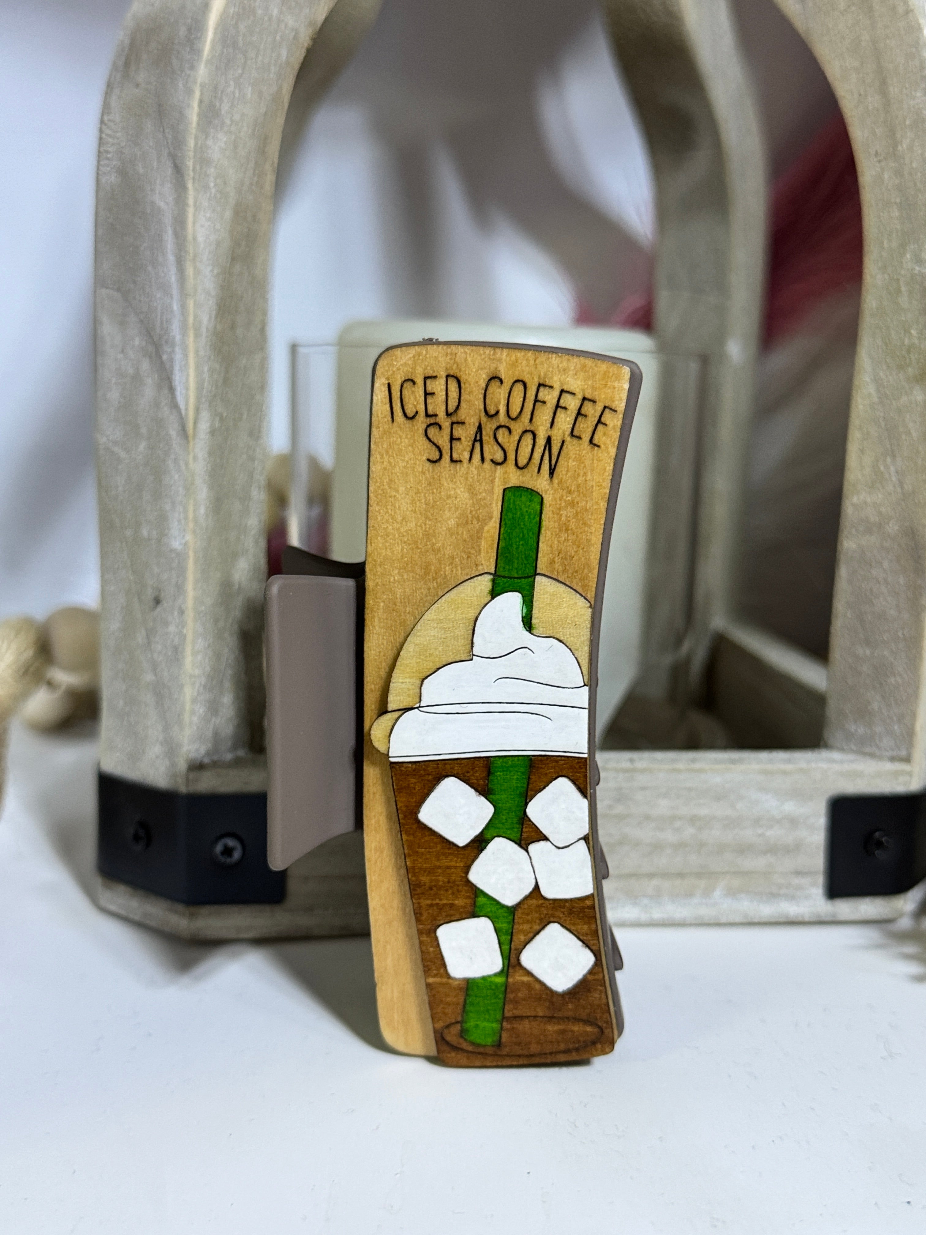 Iced Coffee Hair Clip