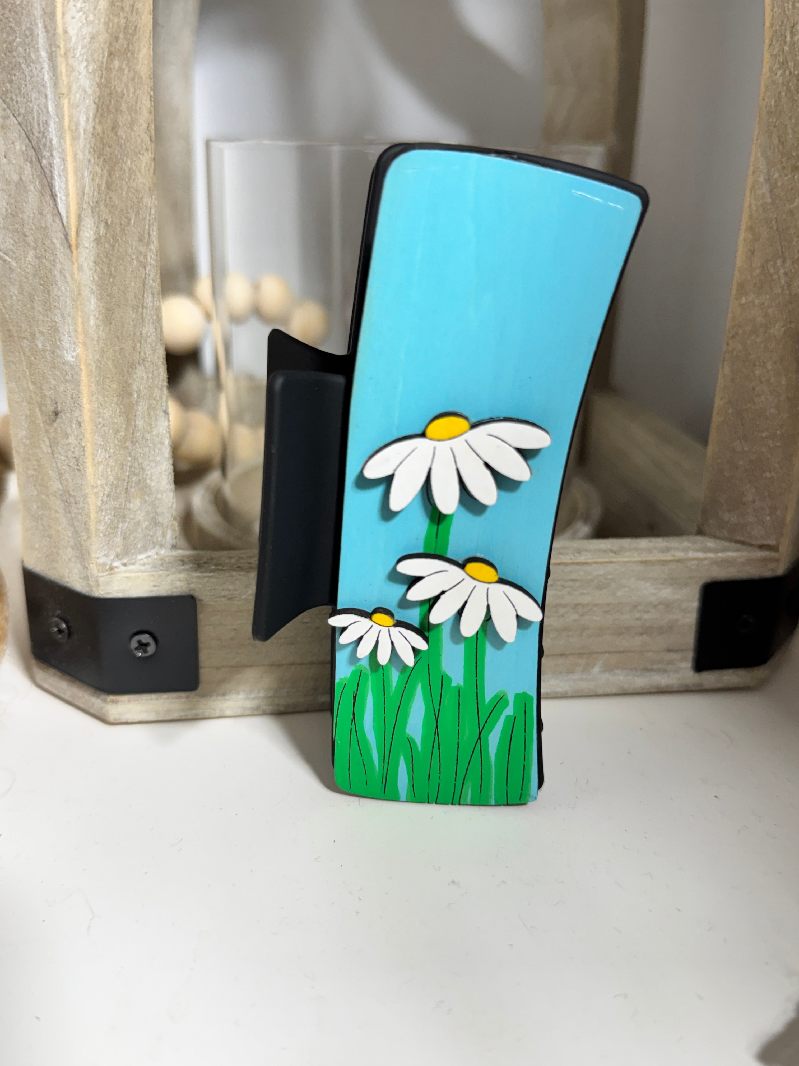 Daisy Hair Clip (Blue)
