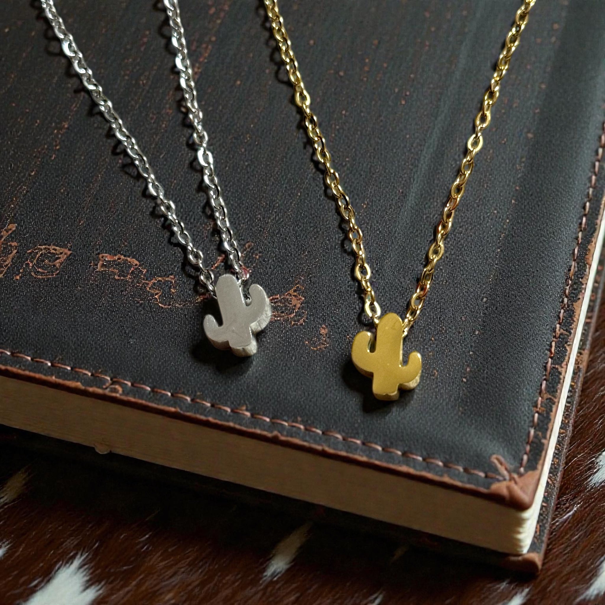 Mini Cactus Slide Necklace