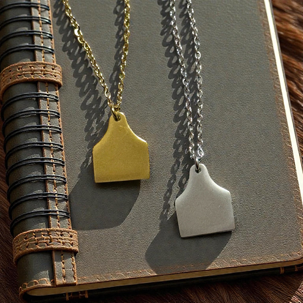Cow Tag Necklace
