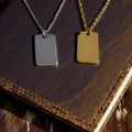 Rectangle Charm Necklace
