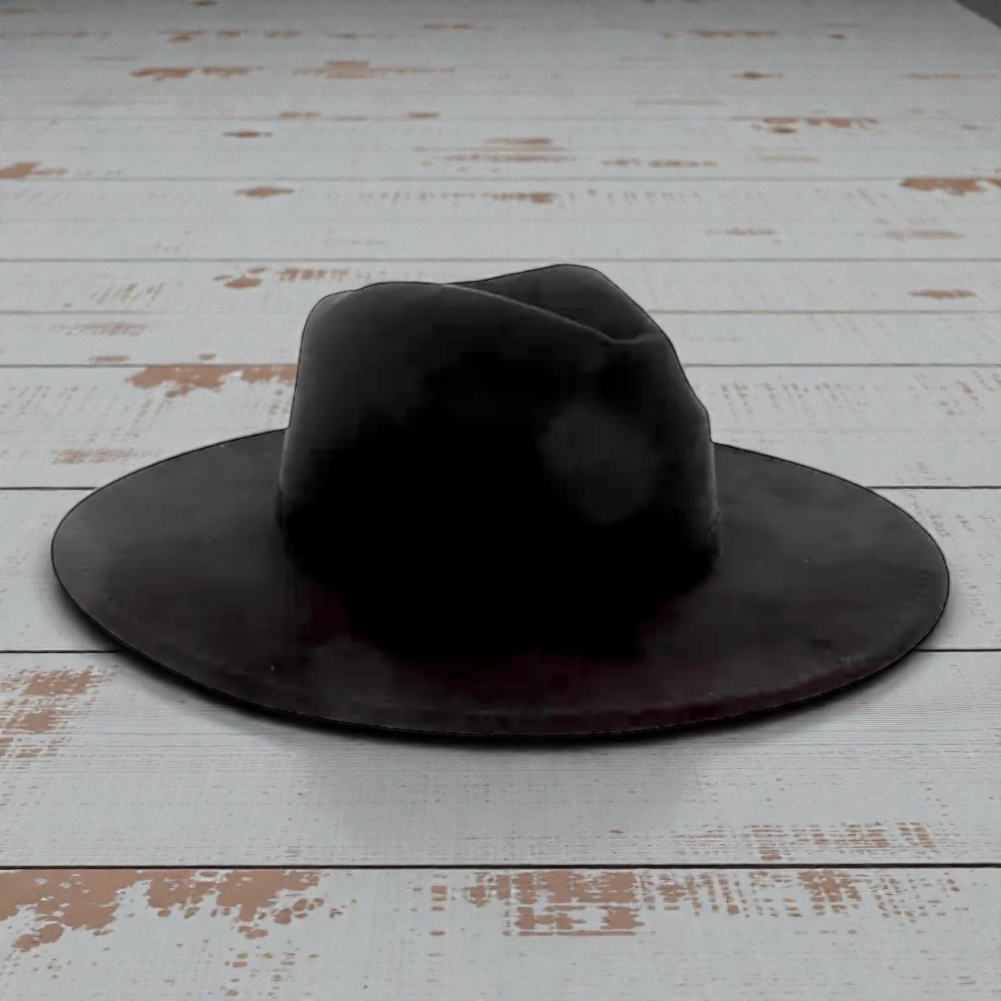 Simply Black and Pearls Hat with Custom Hat Band