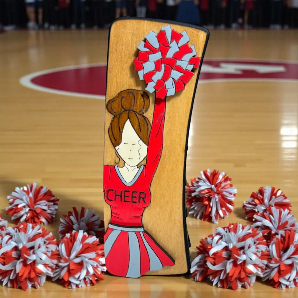 Cheerleader Hair Clip (Match Your School Colors)