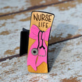 Nurse Life Hair Clip (Pink Ribbon)