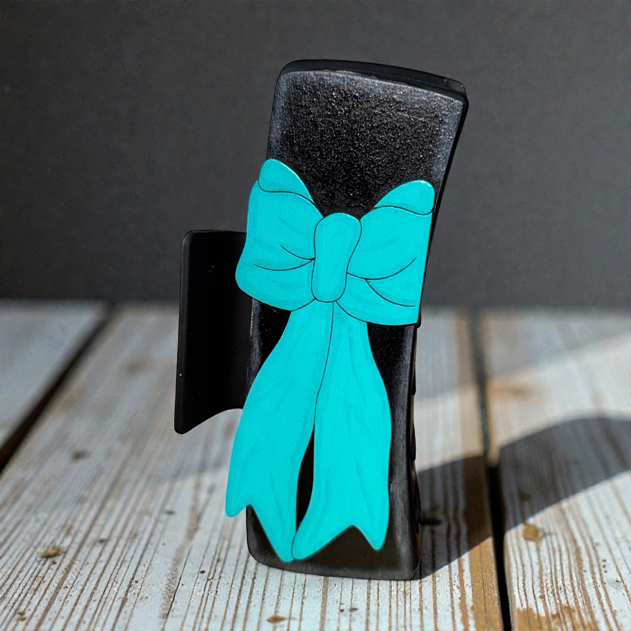 Ribbon Hair Clip ( Blue Ribbon)