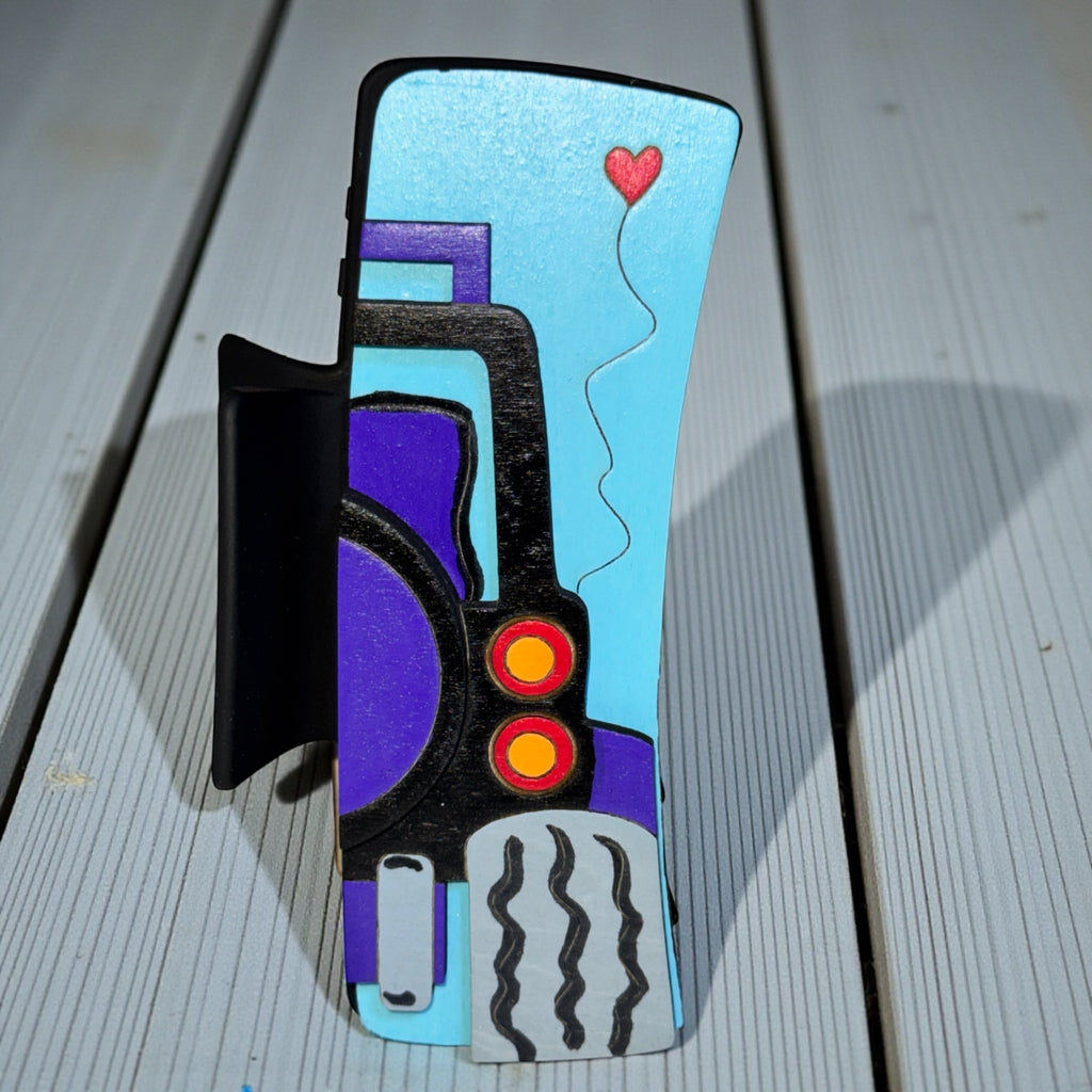 Off Road Hair Clip (Purple)