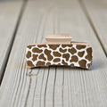 Brown & White Cow Print Hair Clip