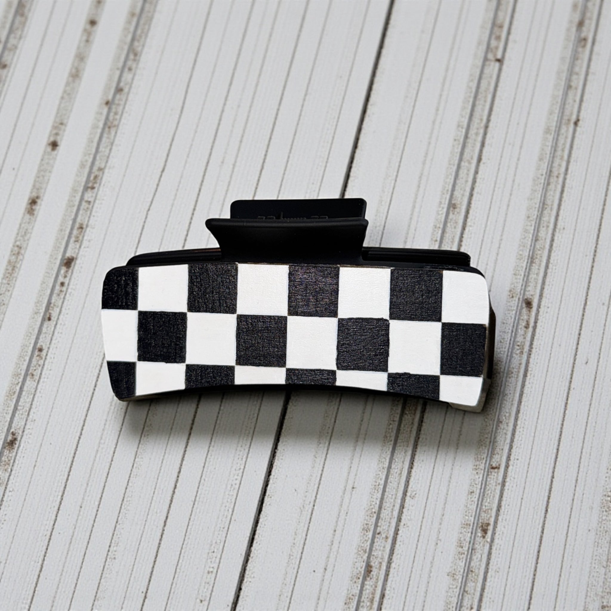 Checkered Flag Hair Clip