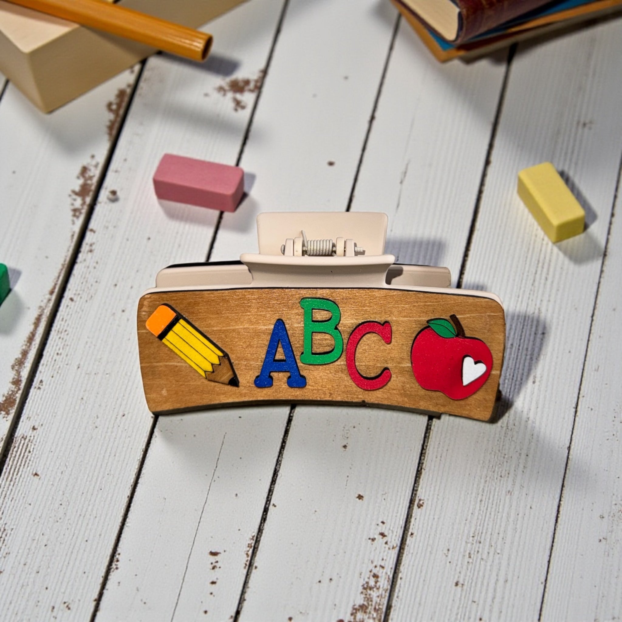 ABC Teacher Hair Clip