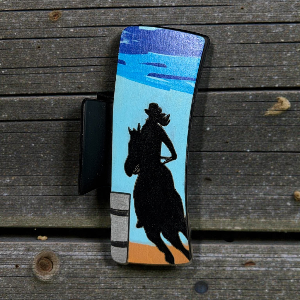 Barrel Racer Hair Clip